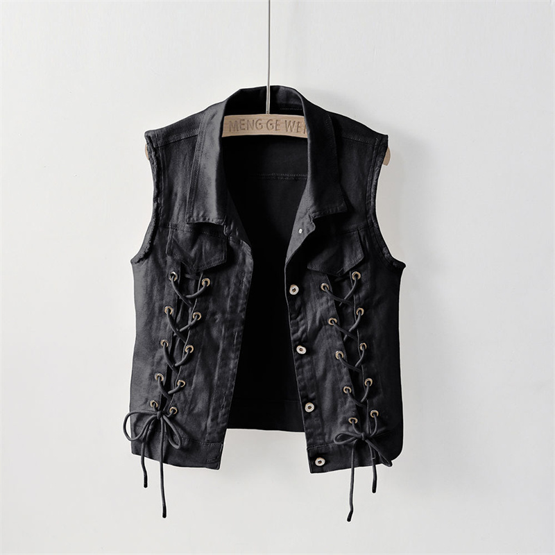 Women Fashion Jeans Top - Fashion Denim Vest Female Spring Autumn