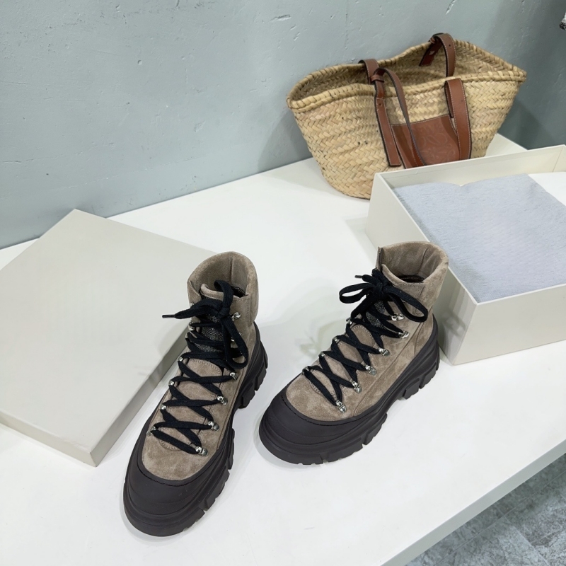 Women'S Fashion Hiking Boots - Autumn Winter new real leather maté