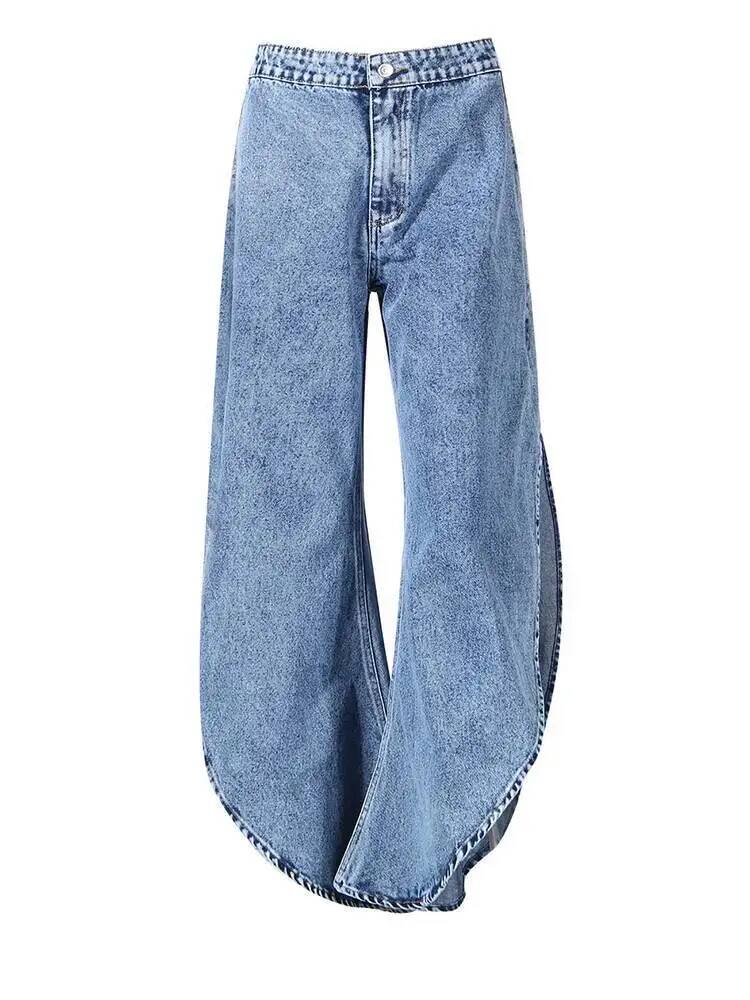 Ruffles Tank Blue Top Wide Leg - Women'S Fashion Overalls 评论和价格
