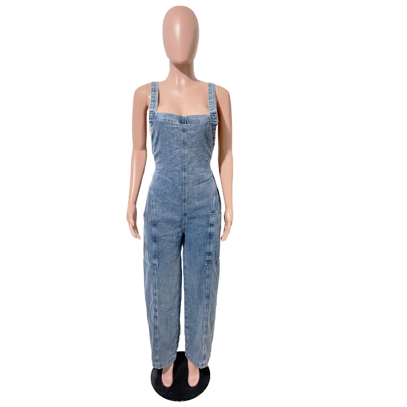 Slergiri Streetwear Washed Den - Women'S Fashion Overalls 评论和价格