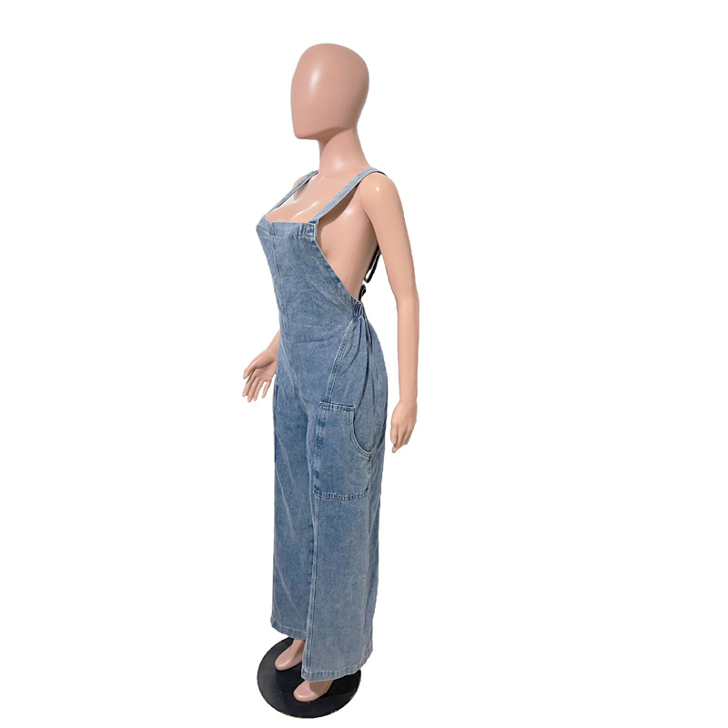 Slergiri Streetwear Washed Den - Women'S Fashion Overalls 评论和价格