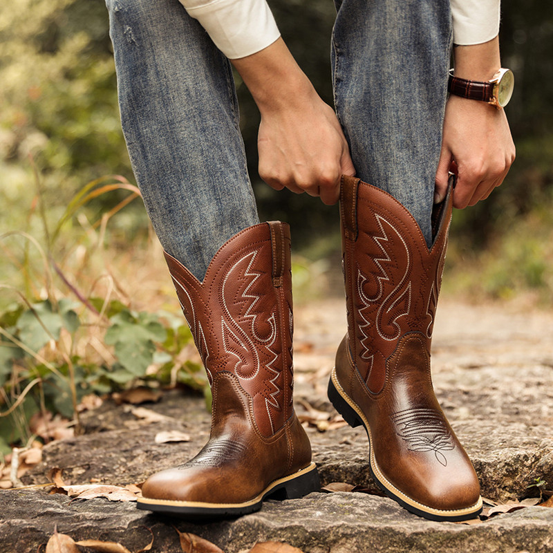 Fashion Men Women Mid-calf Boo - Women'S Fashion Riding Boots 评论和价格