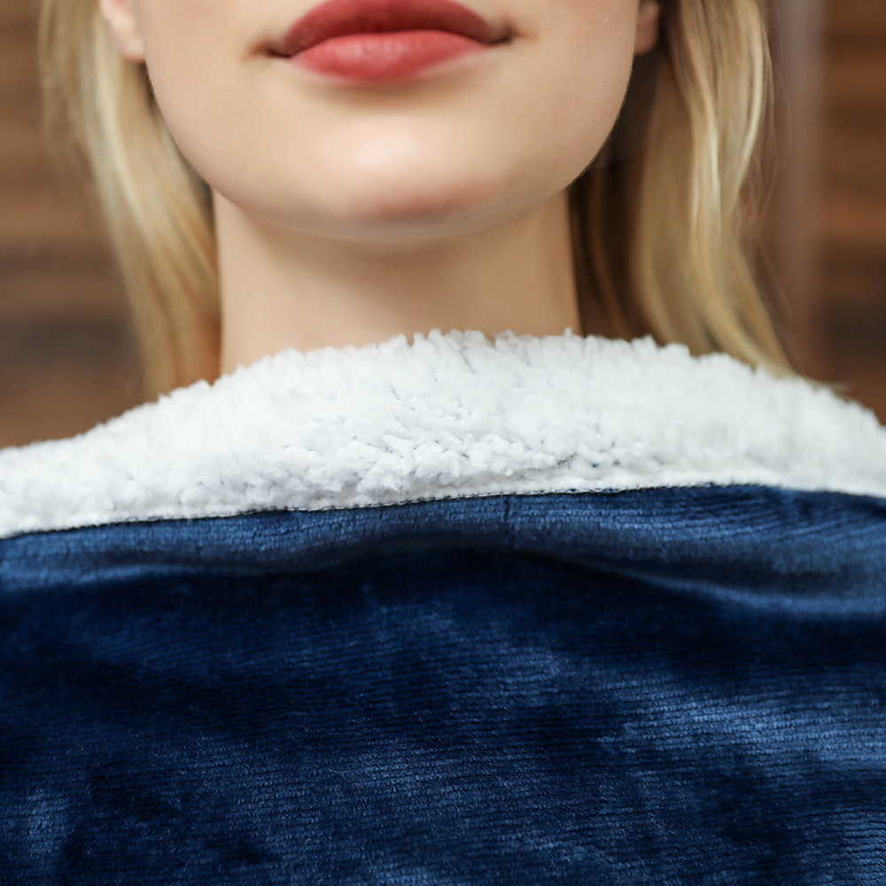 Super Long Double Warm Flannel - Hoodie Women Oversized 评论和价格