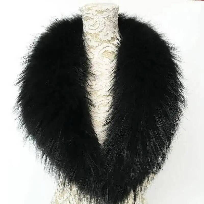 Natural Raccoon Fur Collar Rea - Women'S Fashion Essentials 评论和价格