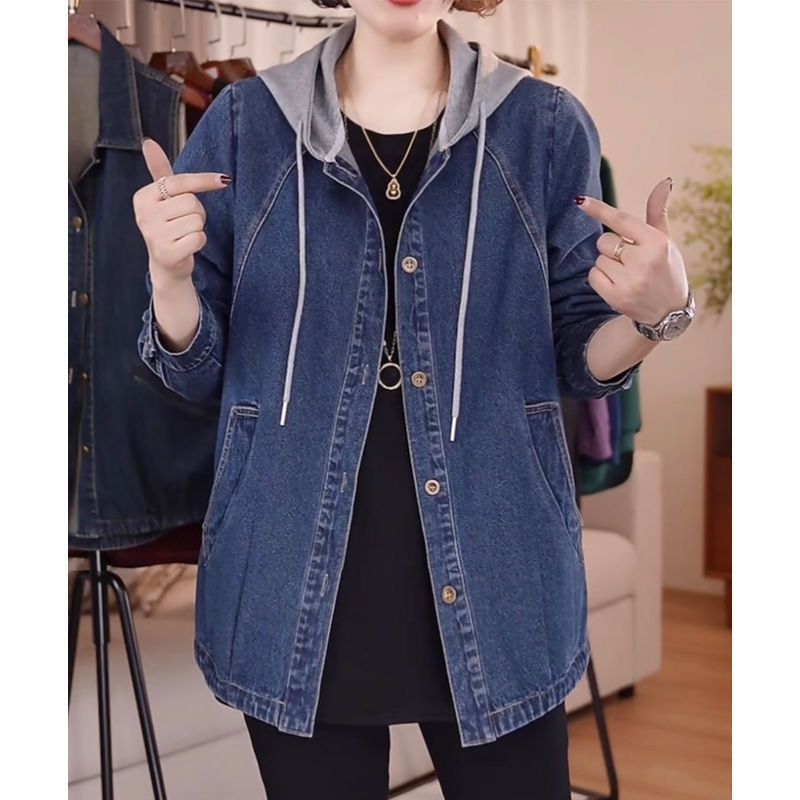 European High-Quality Denim Ja - Women Fashion Jeans Top 评论和价格