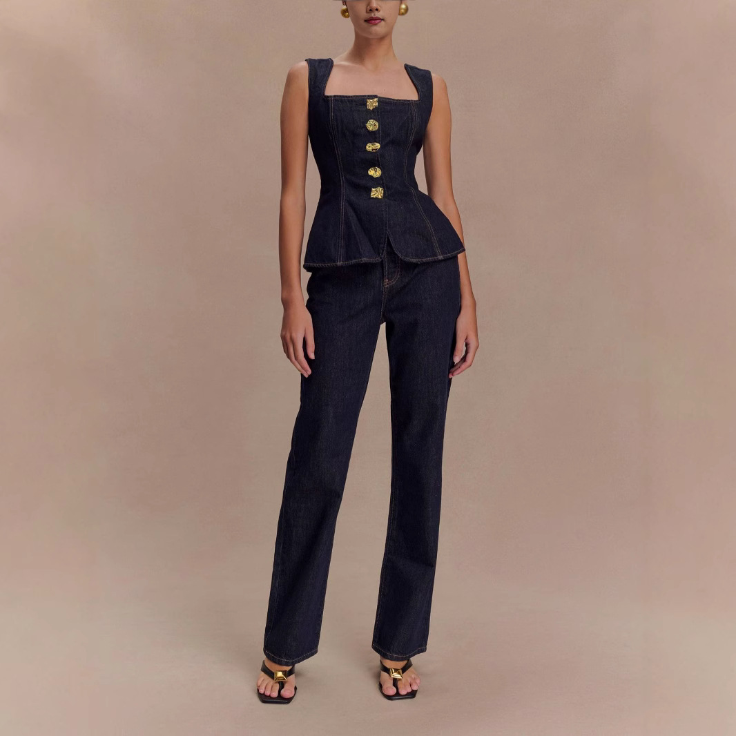 Summer Denim Pant Sets Women 2 - Women Fashion Jeans Top 评论和价格