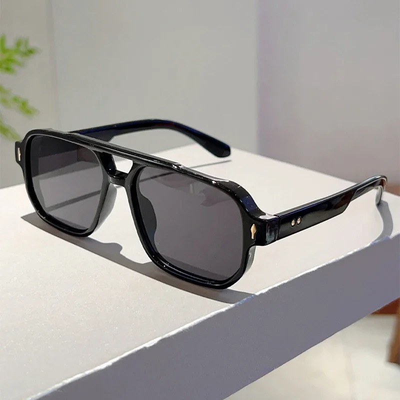 New Vintage Double Bridges Squ - Women Fashion Glasses 评论和价格