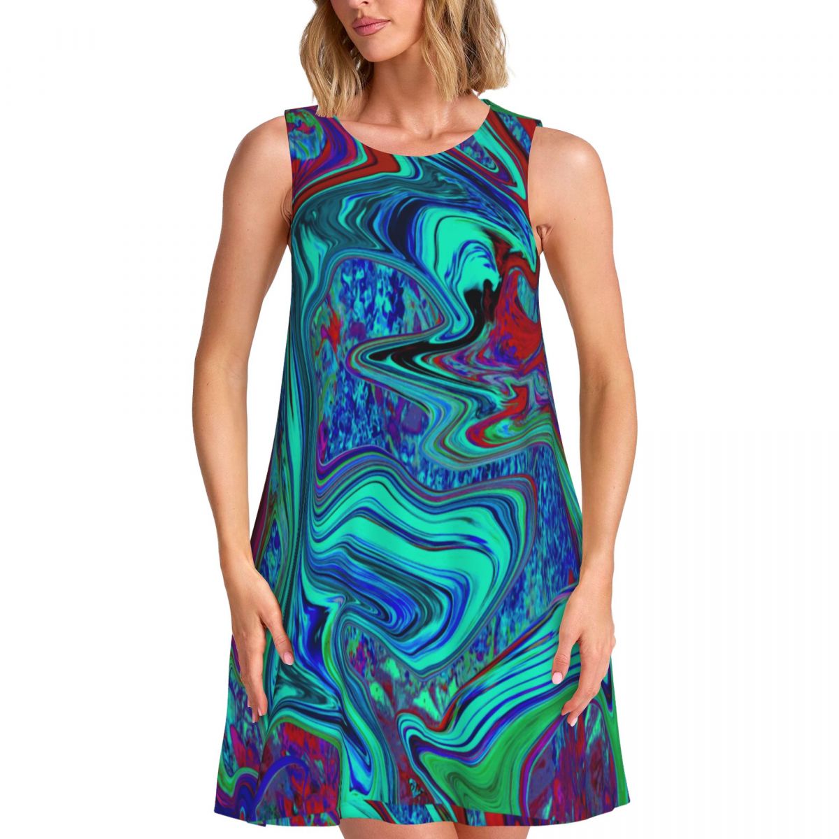 Retro 60s Ar Dress Groovy Abst - Women'S Fashion Of The 60S 评论和价格