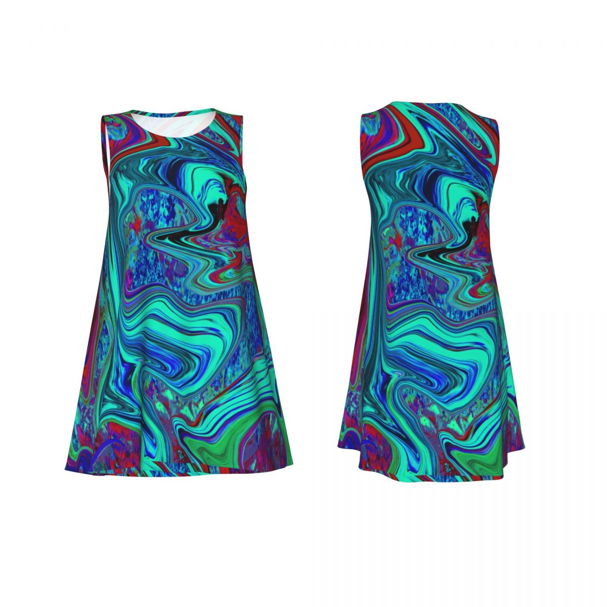 Retro 60s Ar Dress Groovy Abst - Women'S Fashion Of The 60S 评论和价格