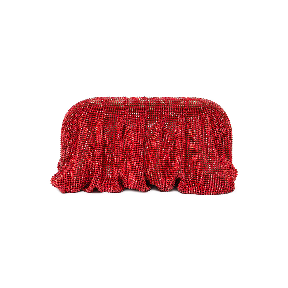 Red Aluminum Mesh Rhinestone P - Women Fashion Reddit 评论和价格