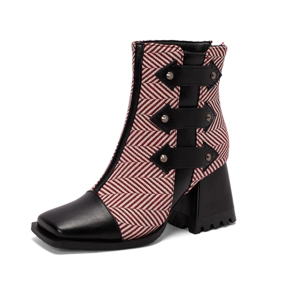 Ankle Boots Women Fashion Squa - Women'S Fashion Riding Boots 评论和价格