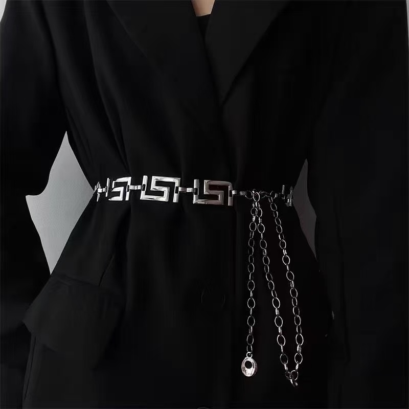 Greek Key Geometric Linked Met - Women Fashion Jeans Top 评论和价格