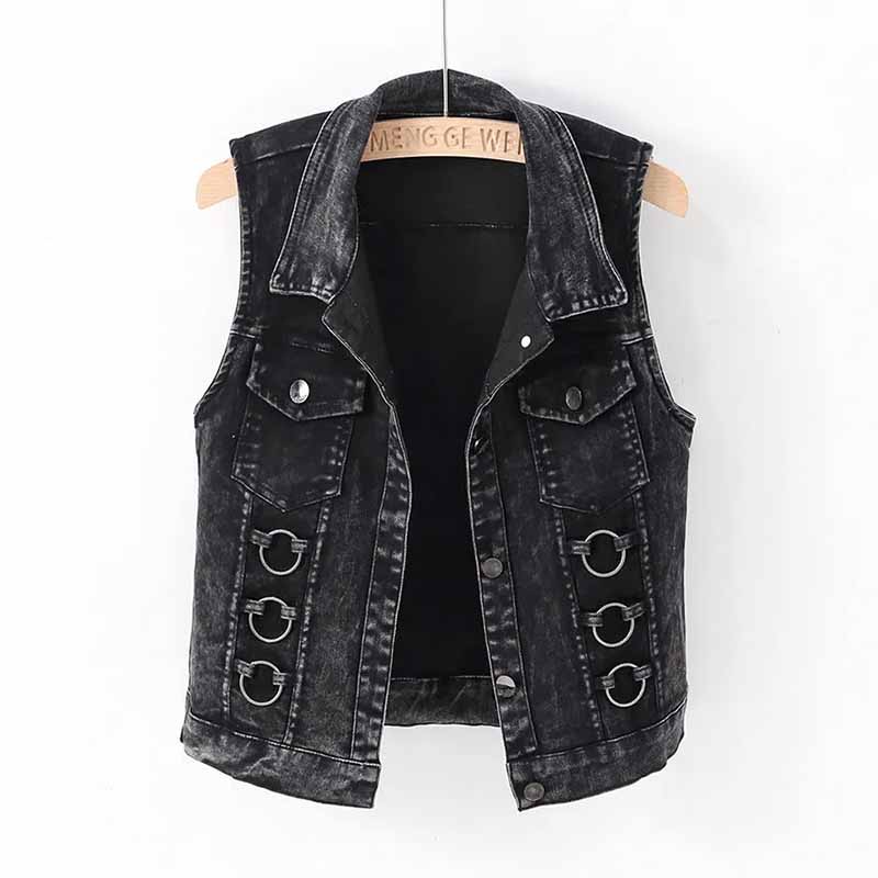 Fashion Denim Vest Female Spri - Women Fashion Jeans Top 评论和价格