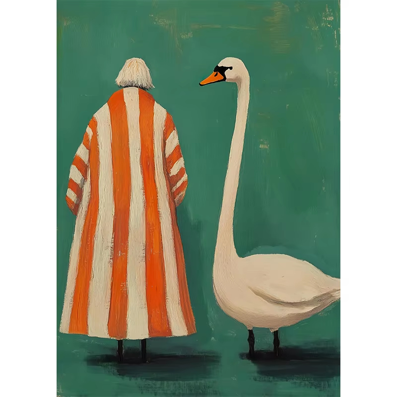 Oil Painting Retro Abstract 60 - Women'S Fashion Of The 60S 评论和价格