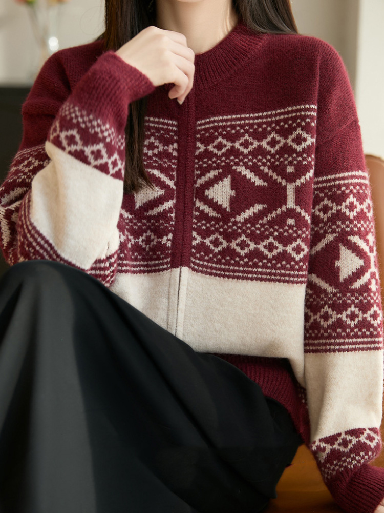 Vintage Jacquard Korean Fashio - Women'S Fashion Gilet 评论和价格