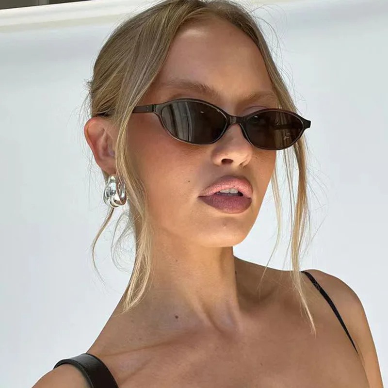 Retro Oval Frame Sunglasses Fa - Women Fashion Glasses 评论和价格