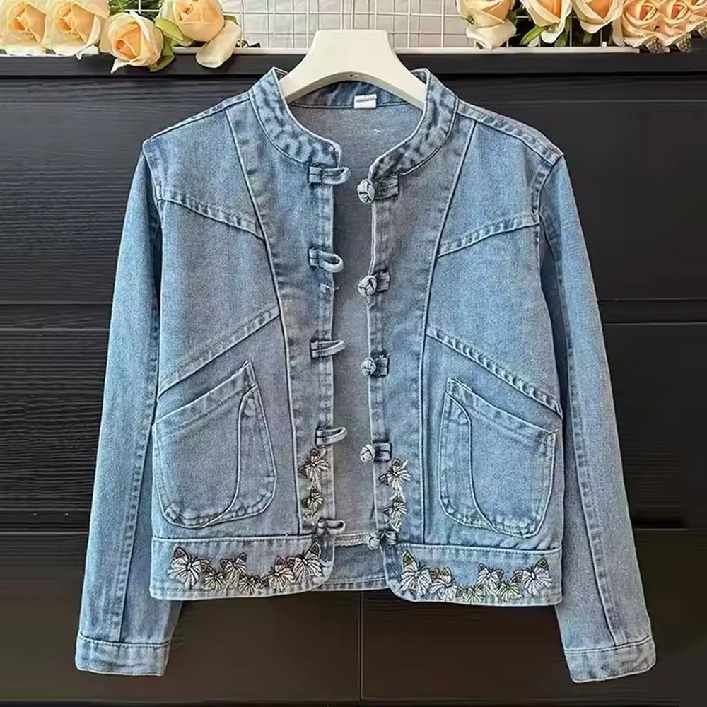 2025 Spring Autumn New Fashion - Women Fashion Jeans Top 评论和价格