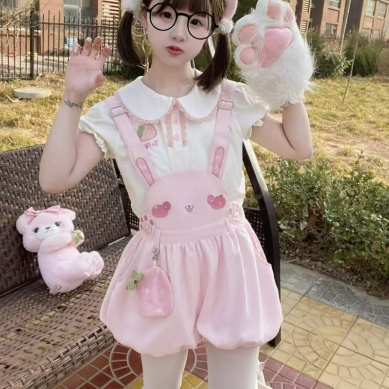 Japanese Kawaii Cute Lolita St - Women'S Fashion Overalls 评论和价格