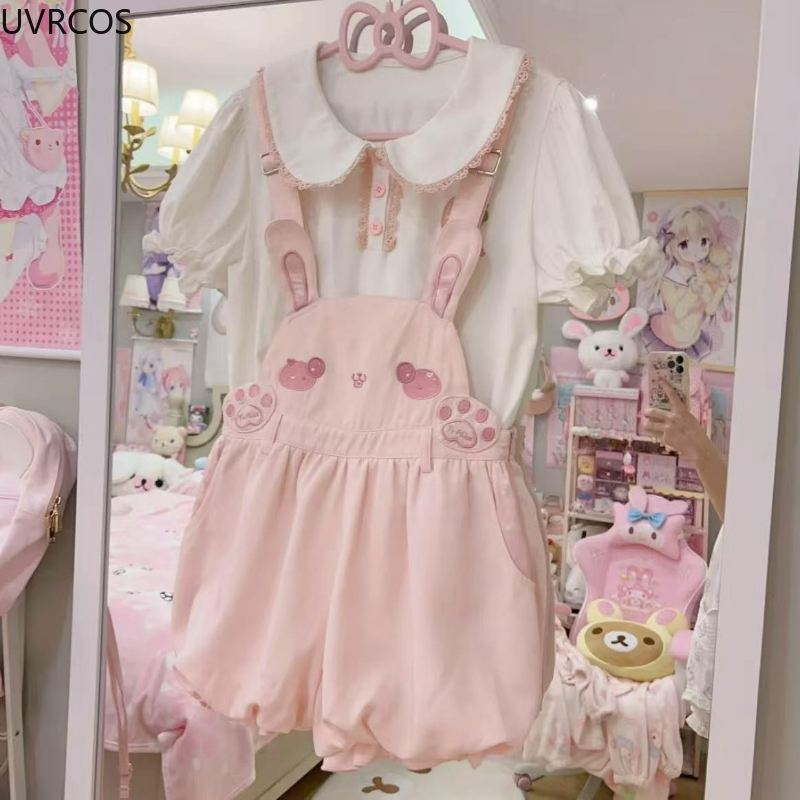 Japanese Kawaii Cute Lolita St - Women'S Fashion Overalls 评论和价格
