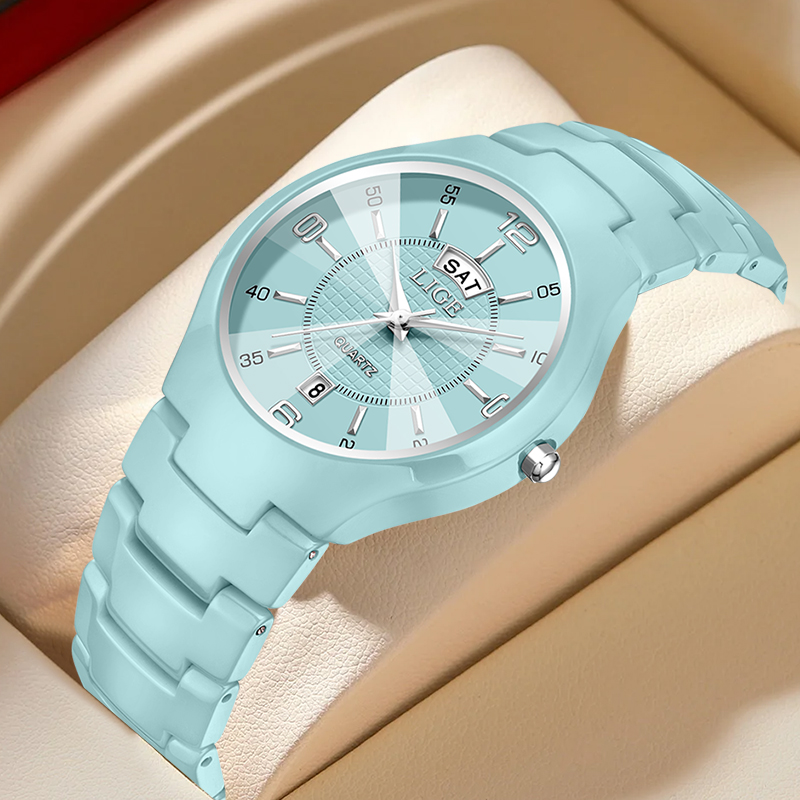 LIGE Luxury Elegant Quartz Wom - Women Fashion Simple 评论和价格