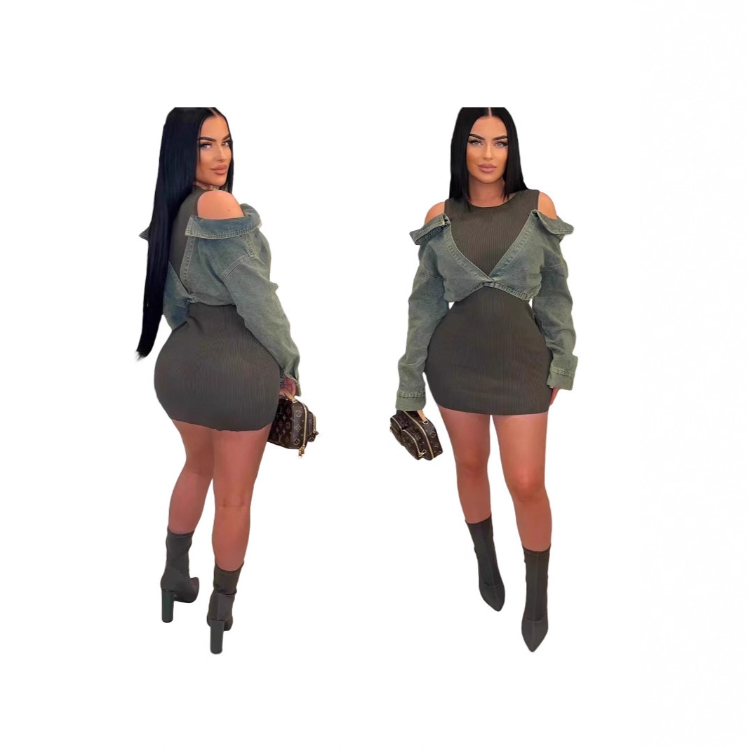 Women Denim Bodycon Jumpsuit D - Women'S Fashion Overalls 评论和价格