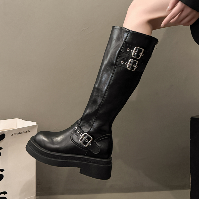 Fashionable and Versatile 7CM  - Women'S Fashion Riding Boots 评论和价格