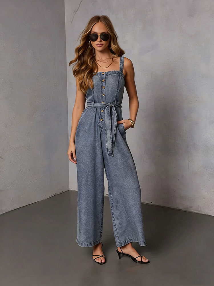 Summer Vintage Women Denim Jum - Women'S Fashion Overalls 评论和价格