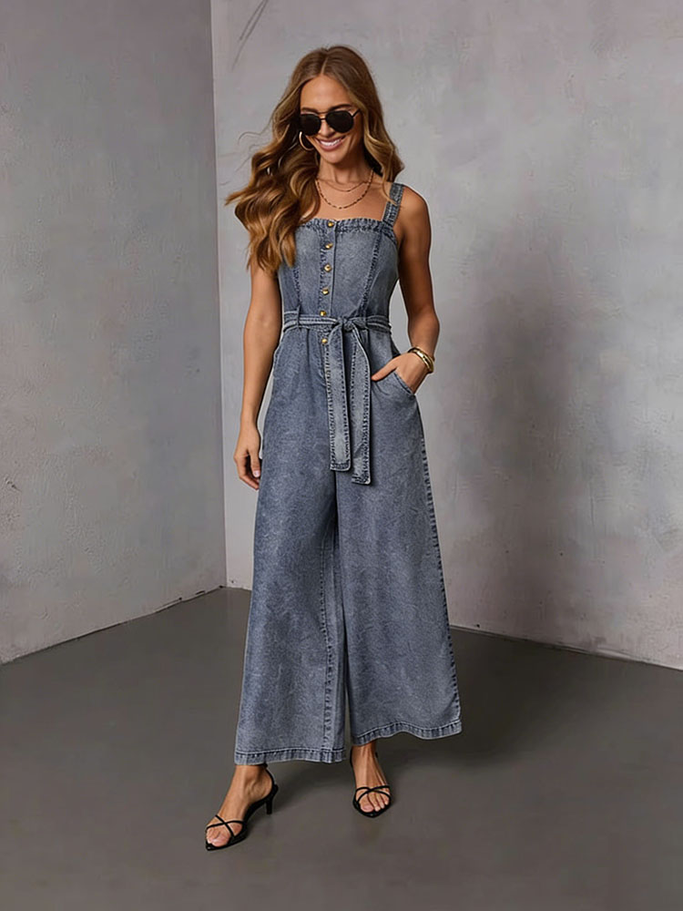 Summer Vintage Women Denim Jum - Women'S Fashion Overalls 评论和价格