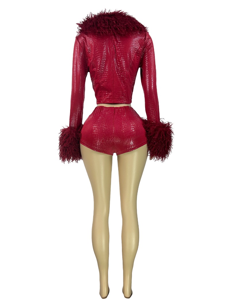 Gilding PU Leather 2 Piece Set - Women'S Fashion Gilded Age 评论和价格