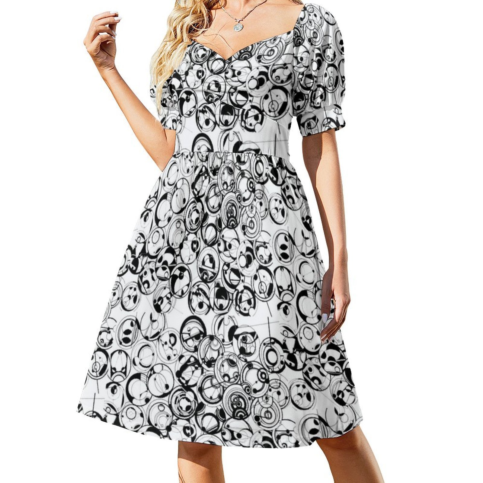 Circular Calligraphy Boho Chic - Women Fashion Gown 评论和价格