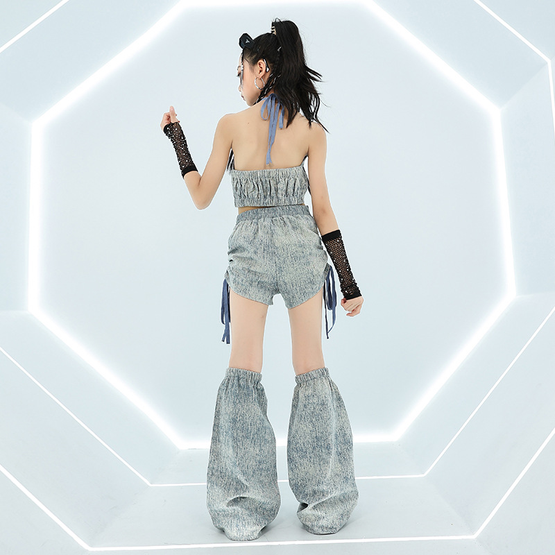 Cool Girl Hip Hop Jeans Tops F - Women Fashion Jeans Top 评论和价格