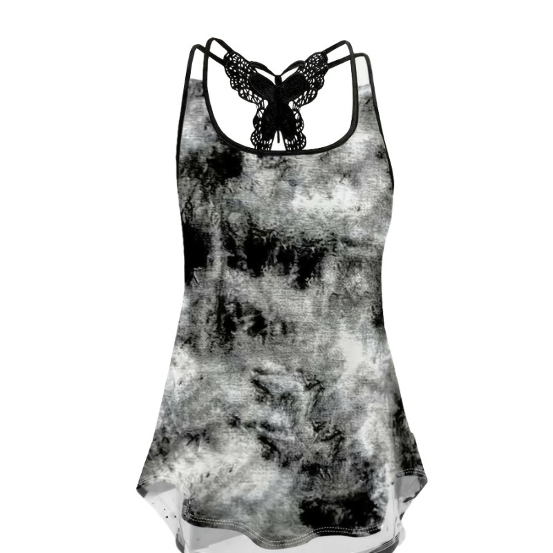 Plus Size 1XL-5XL Print Tank T - Women Fashion Vest 评论和价格