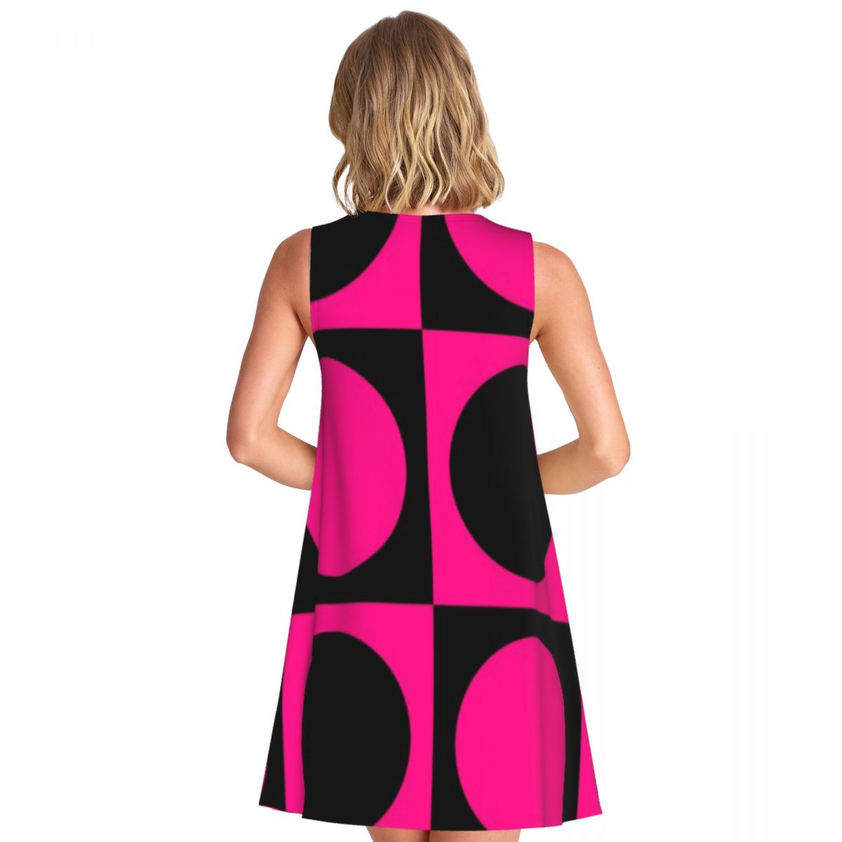 60s Pink Circle Mod Mondrian W - Women'S Fashion Of The 60S 评论和价格