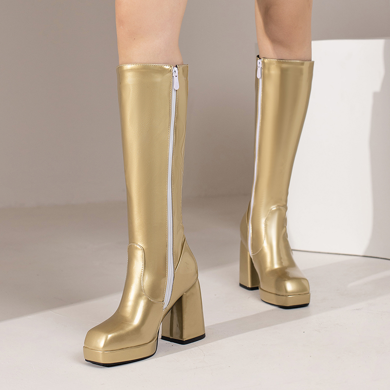 Green Winter Women Platform Kn - Women'S Fashion Riding Boots 评论和价格