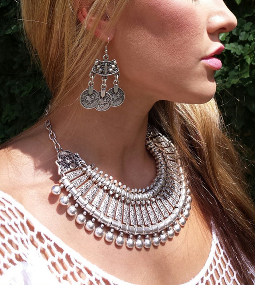 Vintage Silvery Beach Coins Ch - Women Fashion Pakistan 评论和价格