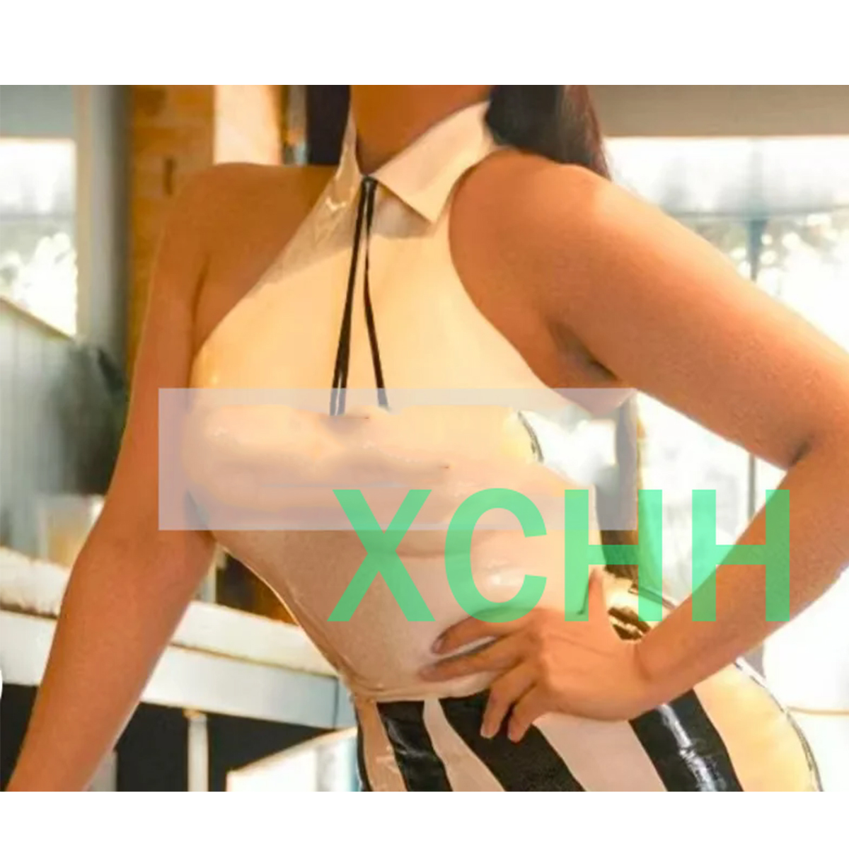 Natural Latex Sexy Women Colla - Women Fashion Vest 评论和价格