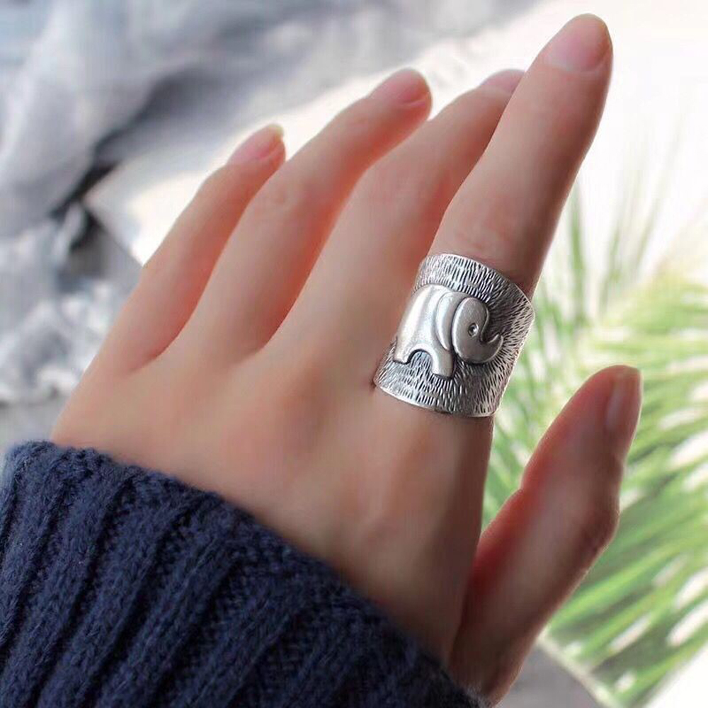 Punk Vintage Silvery Elephant  - Women Fashion Pakistan 评论和价格