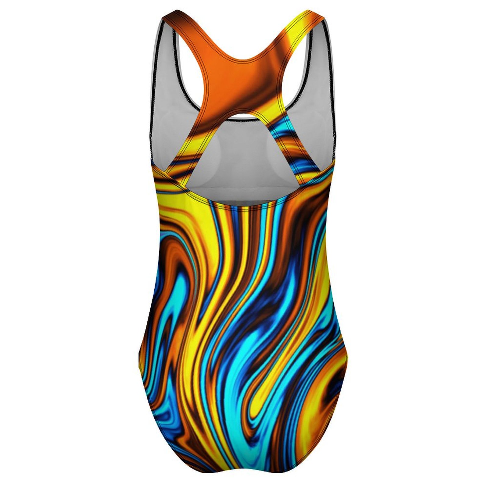 Golden Retro 60s Swimsuit Abst - Women'S Fashion Of The 60S 评论和价格