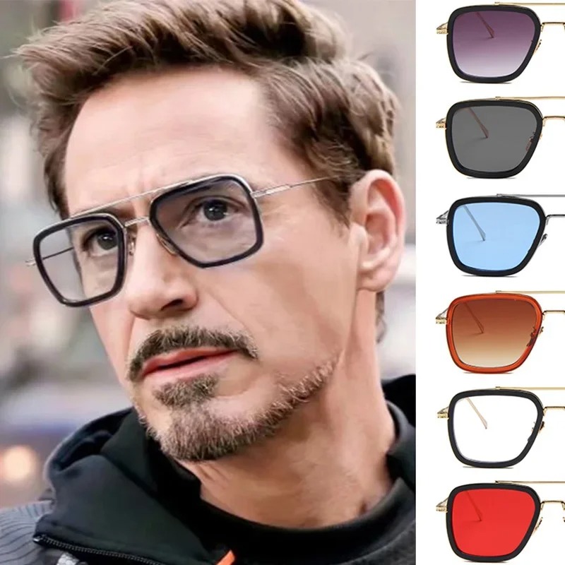 Steam Punk Tony Stark Sunglass - Women Fashion Glasses 评论和价格