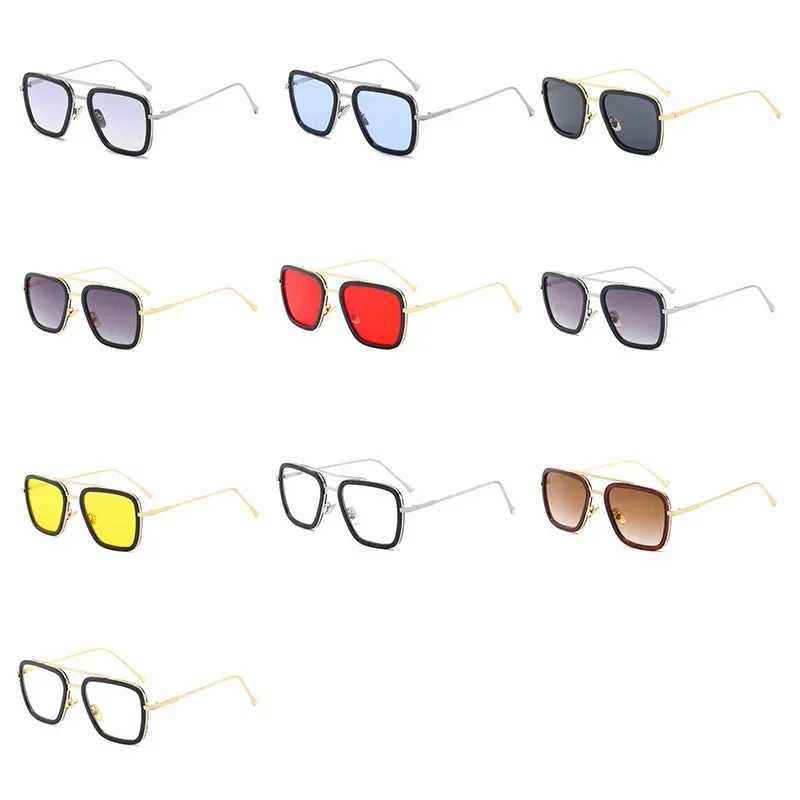 Steam Punk Tony Stark Sunglass - Women Fashion Glasses 评论和价格