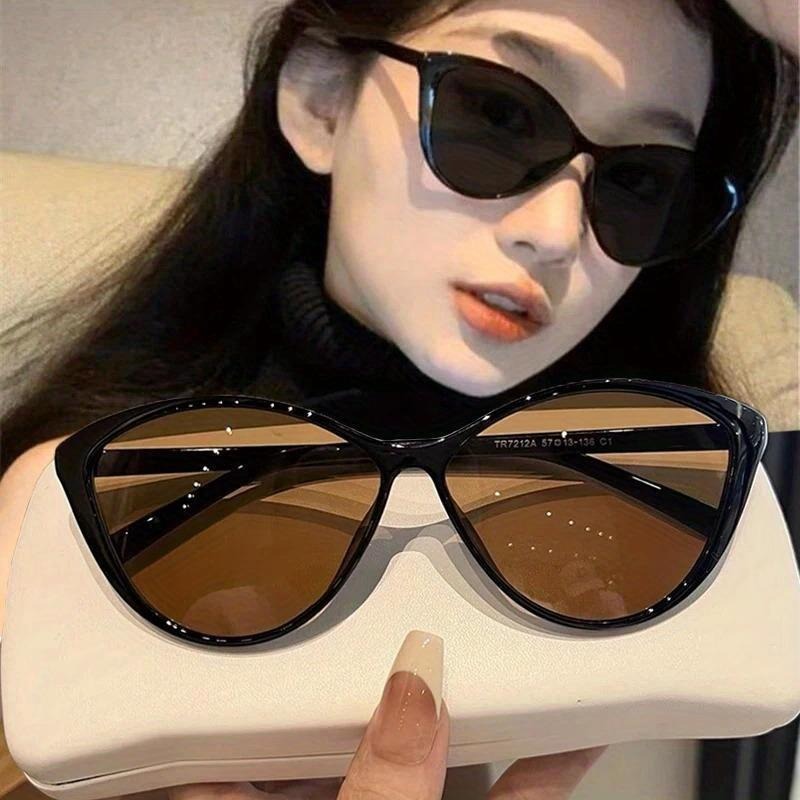 1Pc Retro Frame Cat Eye Sungla - Women Fashion Glasses 评论和价格