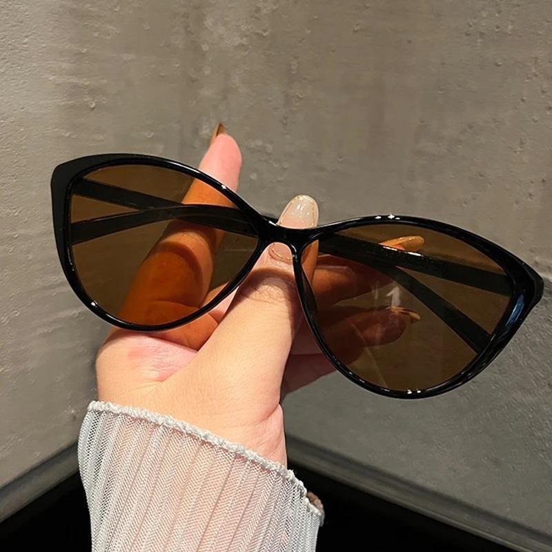 1Pc Retro Frame Cat Eye Sungla - Women Fashion Glasses 评论和价格
